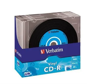 CD-R 700MB, 80min., 52x, Vinyl, DLP Crystal AZO, Verbatim, Slimbox